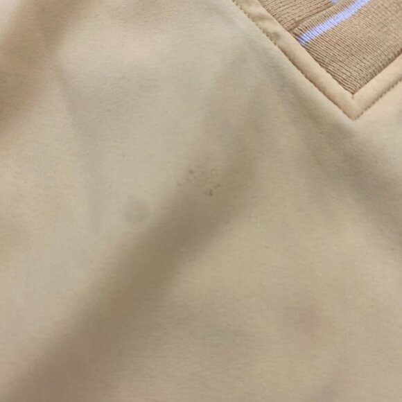 Vintage Eddie Bauer Golf Windbreaker Jacket Pullover V-Neck Men Medium M Yellow - Picture 7 of 15